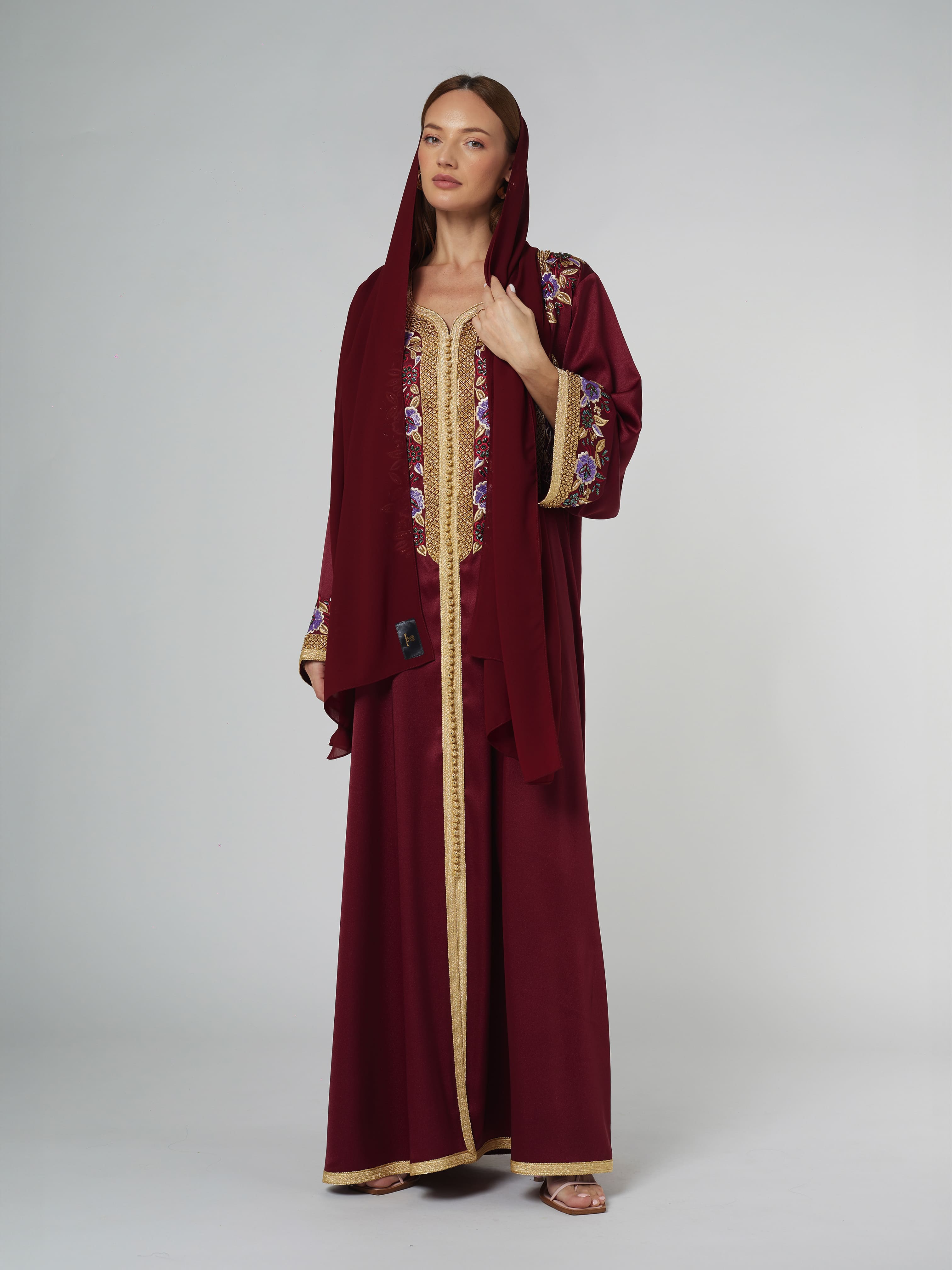 MOROCCO FD23-013 Abaya Telal Femina 