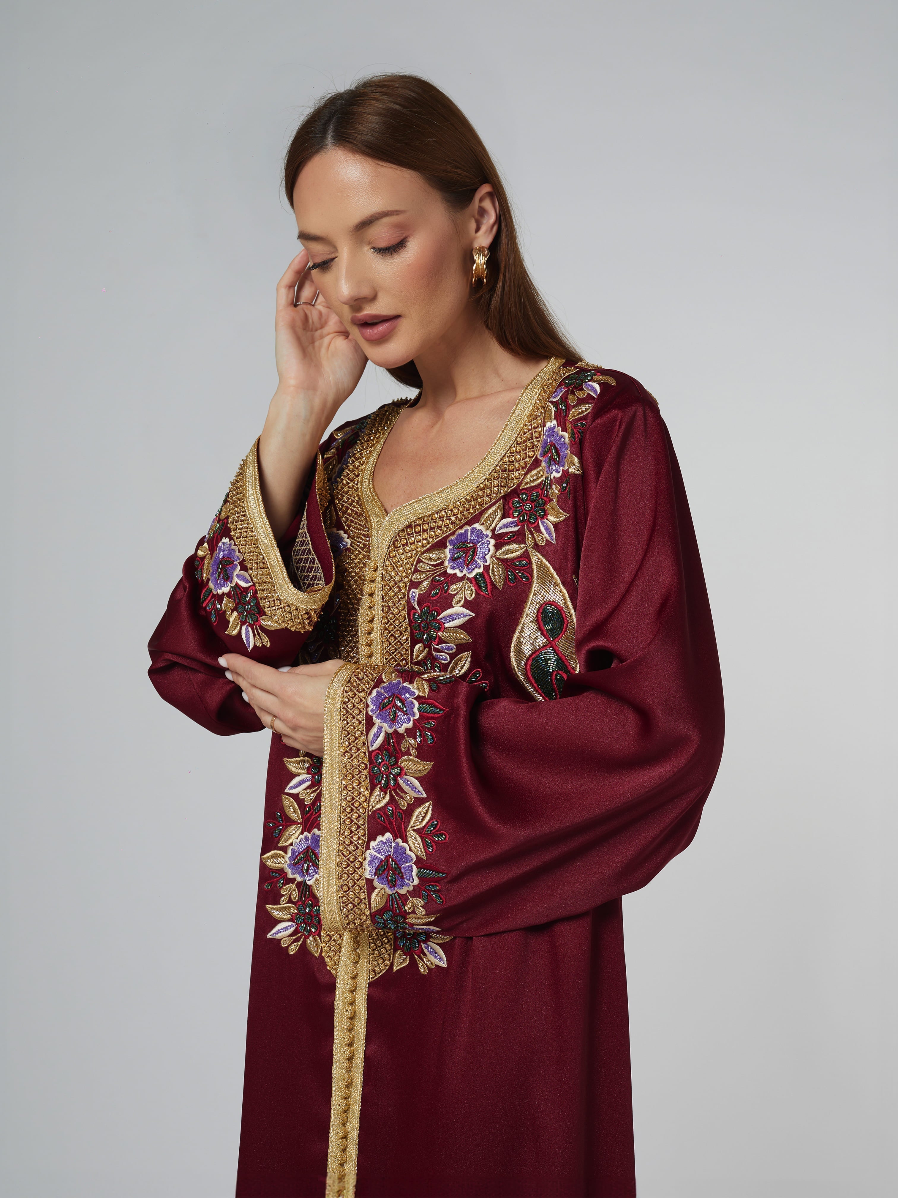 MOROCCO FD23-013 Abaya Telal Femina 