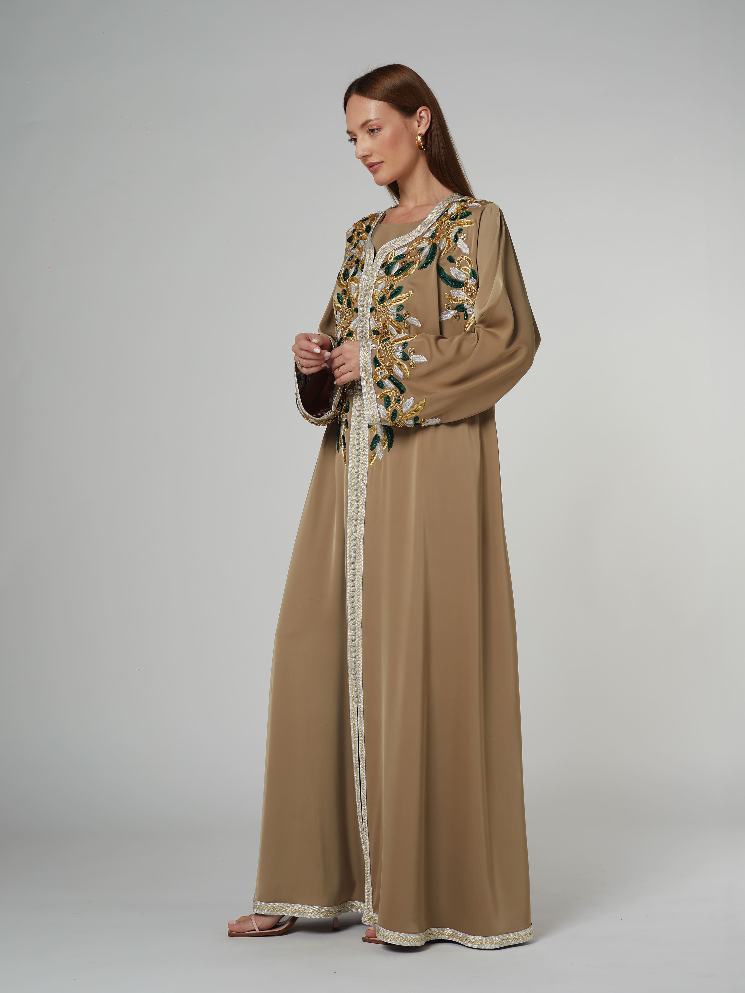 MOROCCO FD23-018 Abaya Telal Femina 