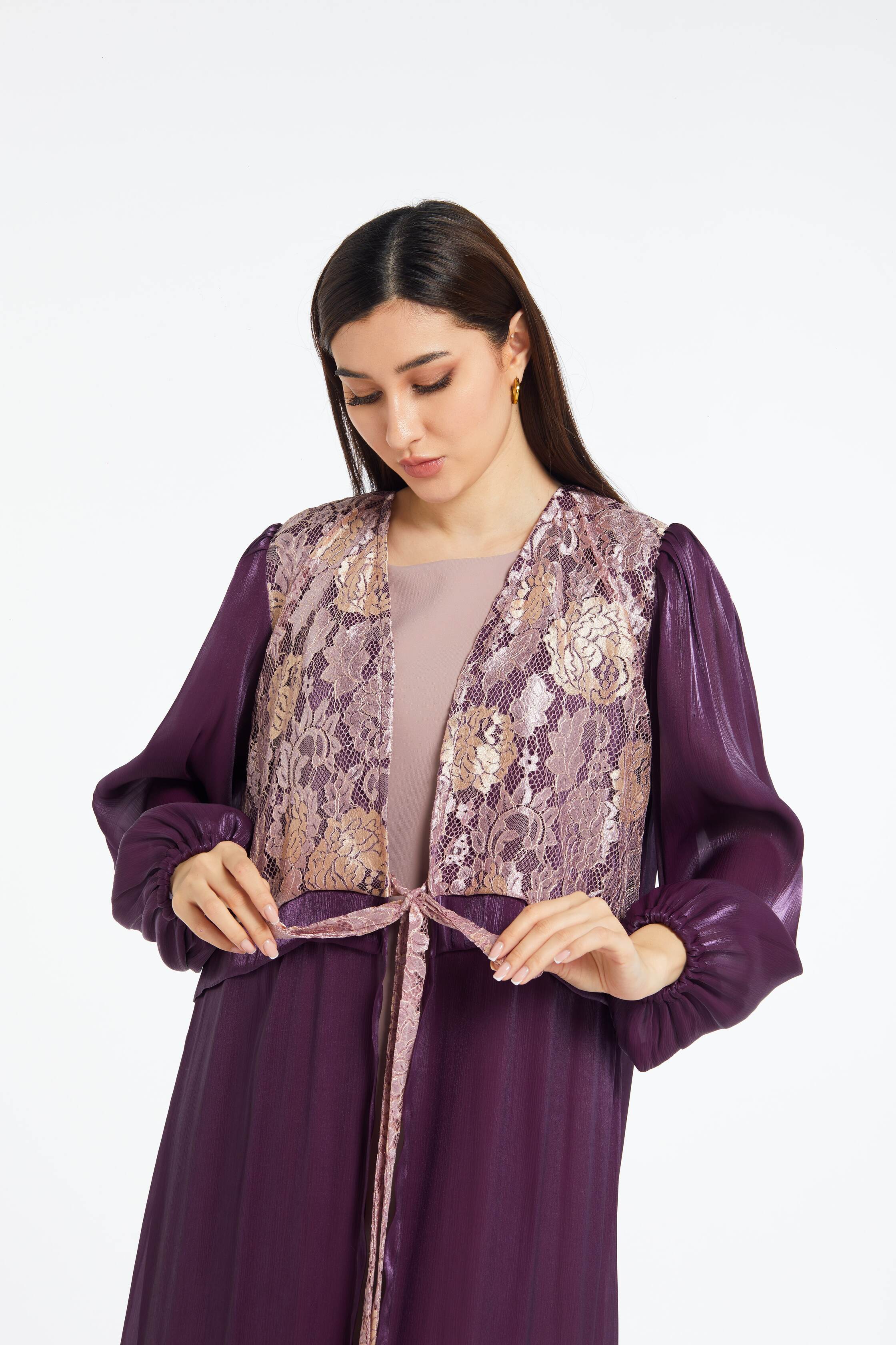 Purple Royalty Abaya Telal Femina 