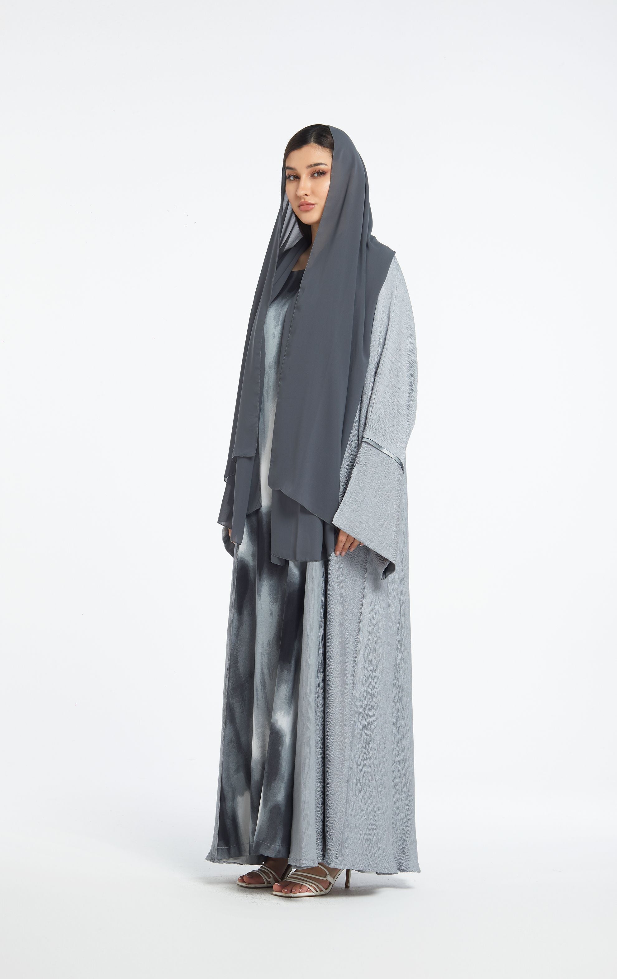 Ash Ombre Delicacy Abaya Telal Femina 