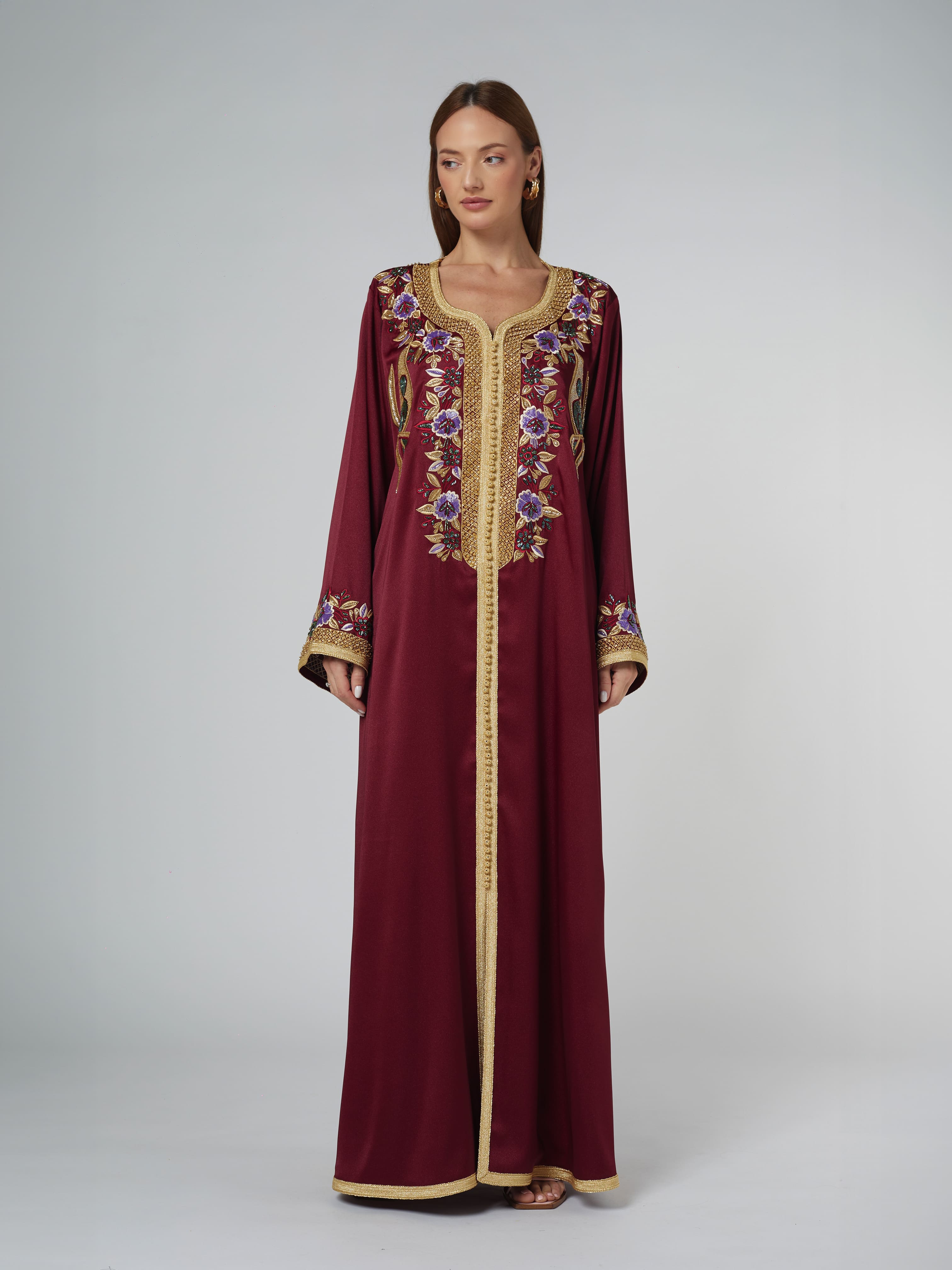 MOROCCO FD23-013 Abaya Telal Femina 