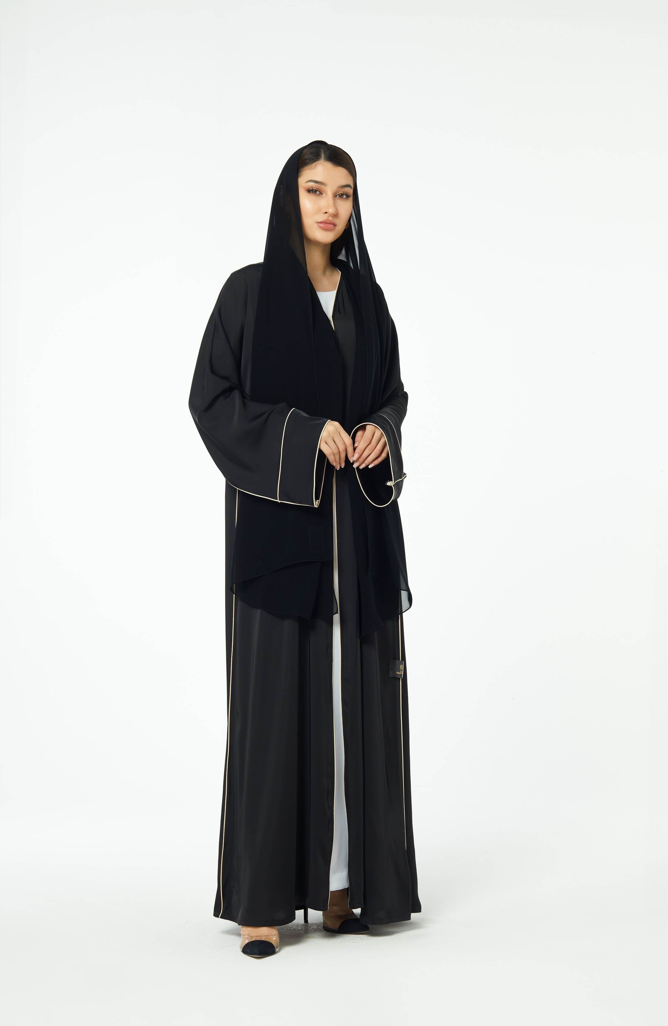 Versatile Black Abaya Telal Femina 