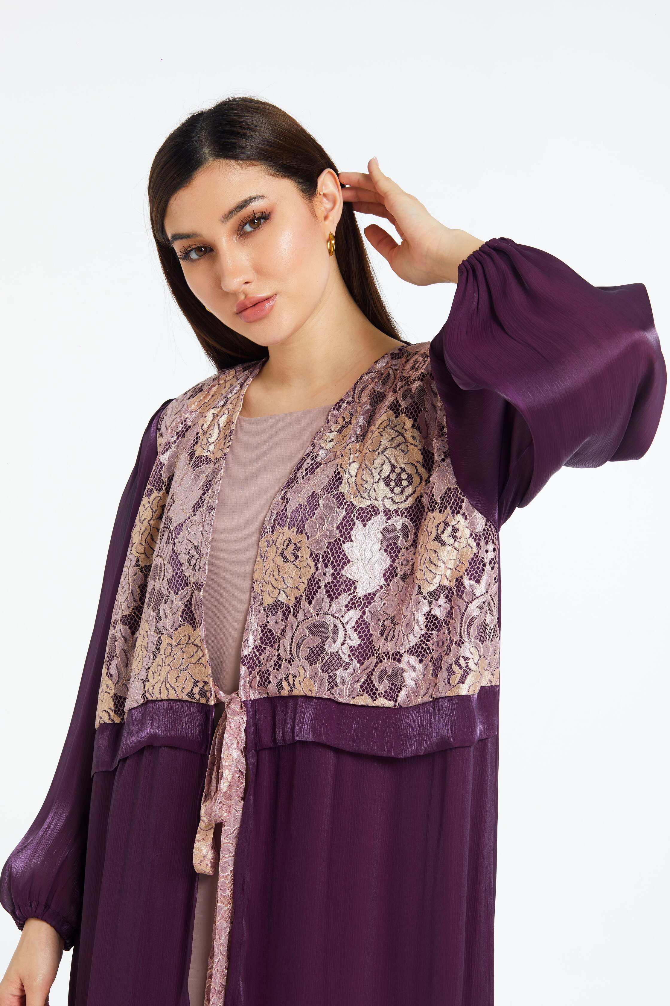 Purple Royalty Abaya Telal Femina 