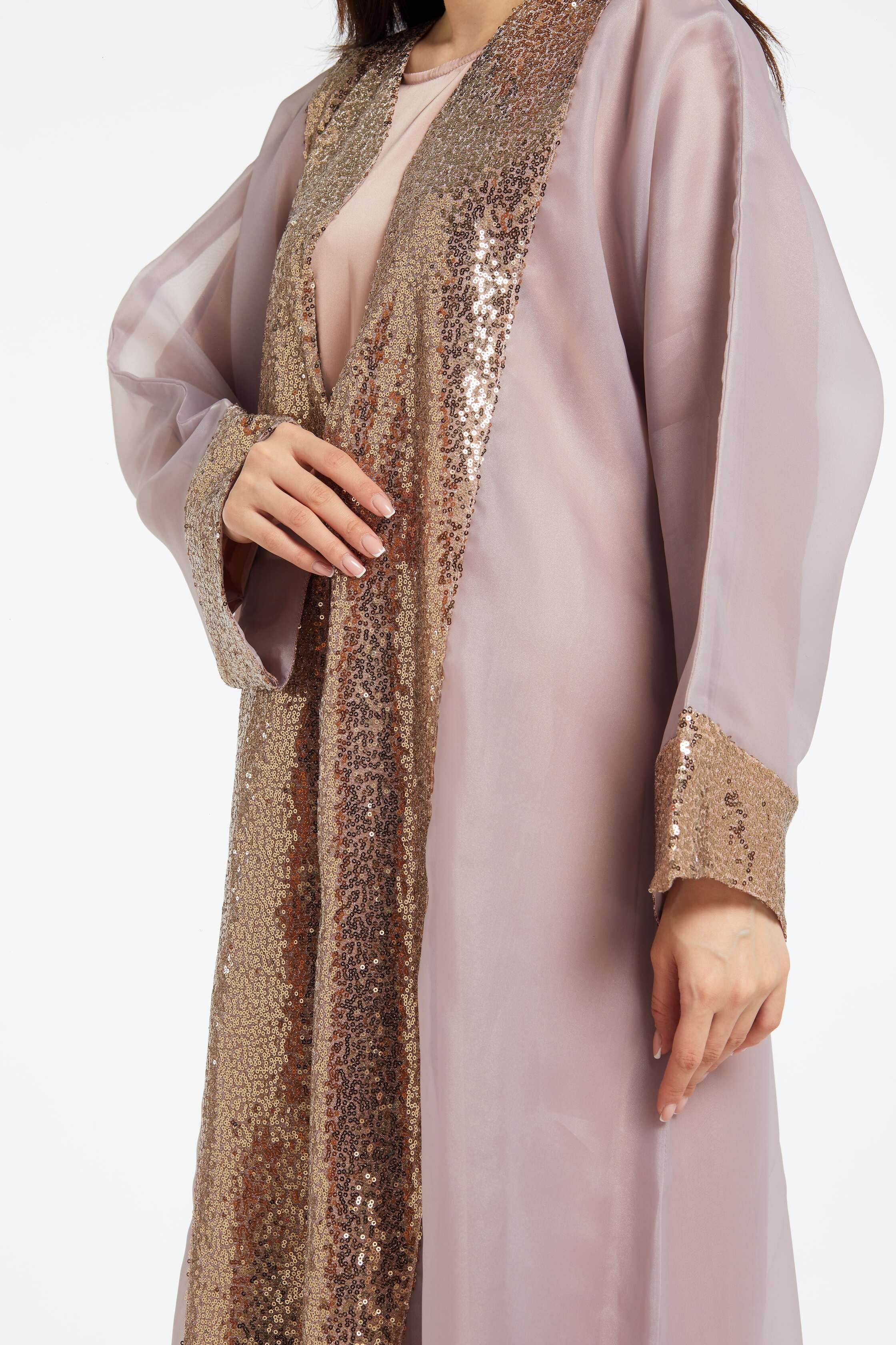 Blush Radiance Abaya Telal Femina 