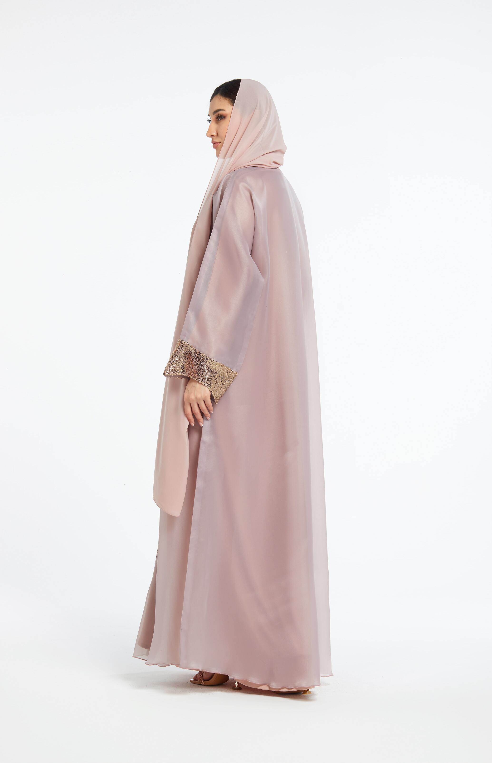 Blush Radiance Abaya Telal Femina 