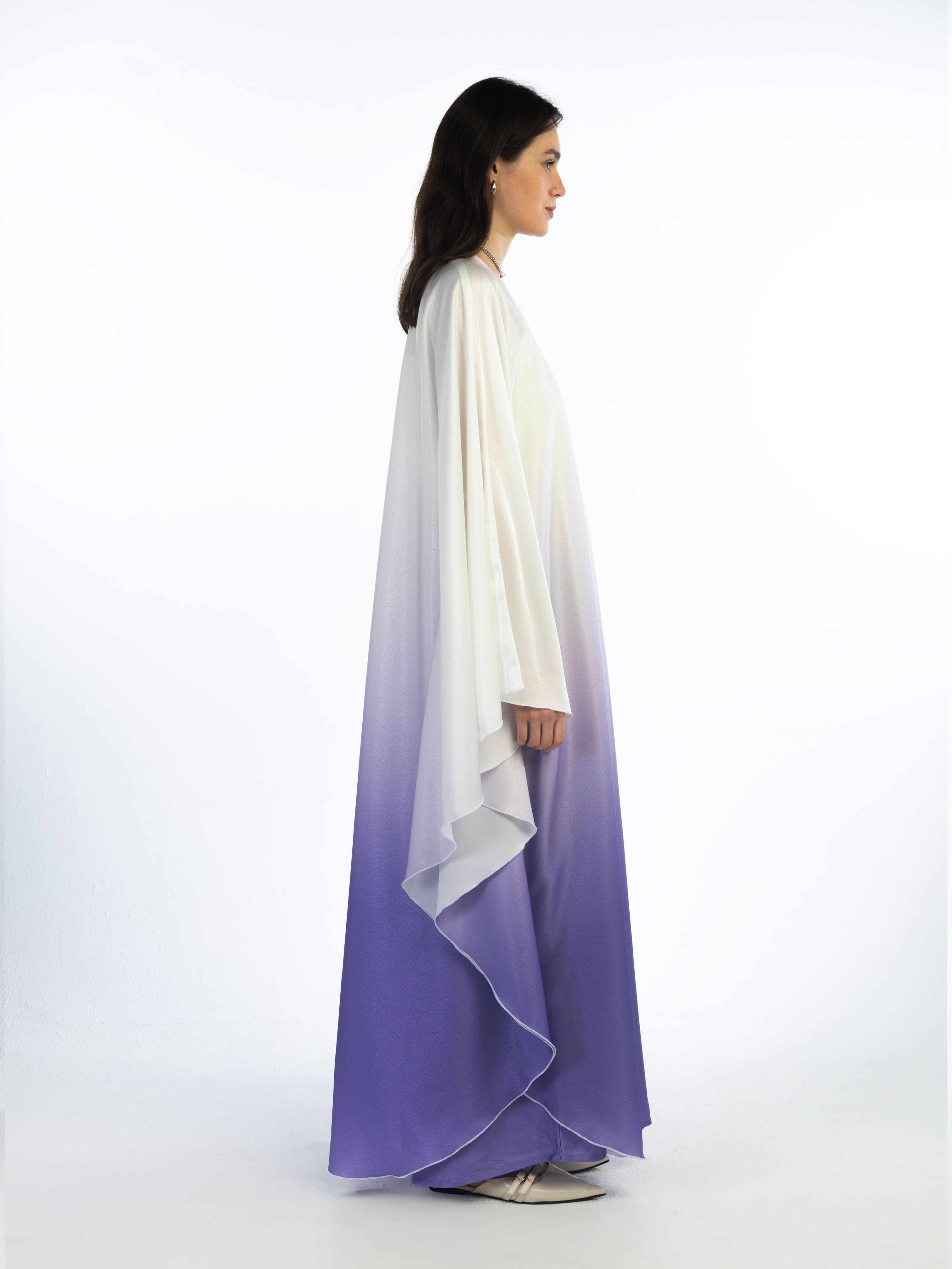 Nora - Lavender Abaya Telal Femina 