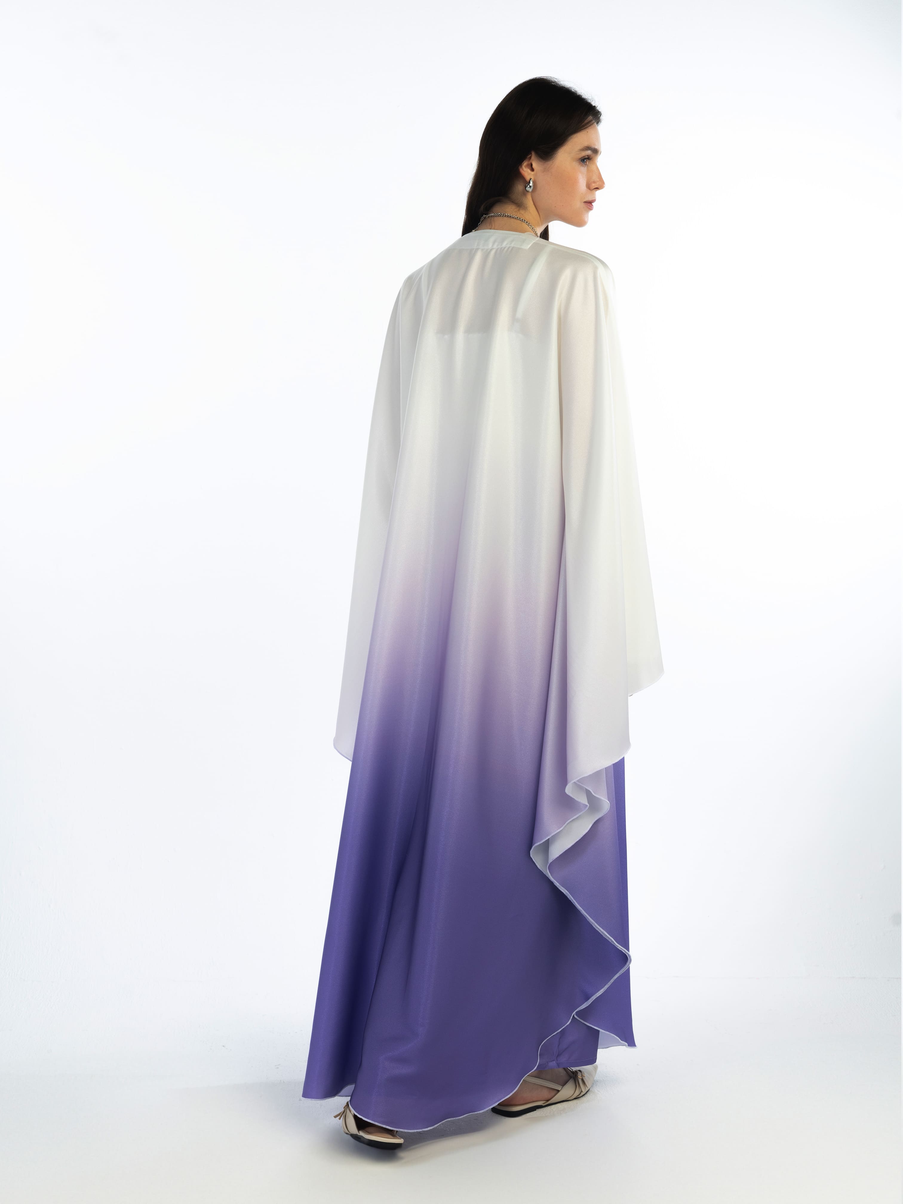 Nora - Lavender Abaya Telal Femina 