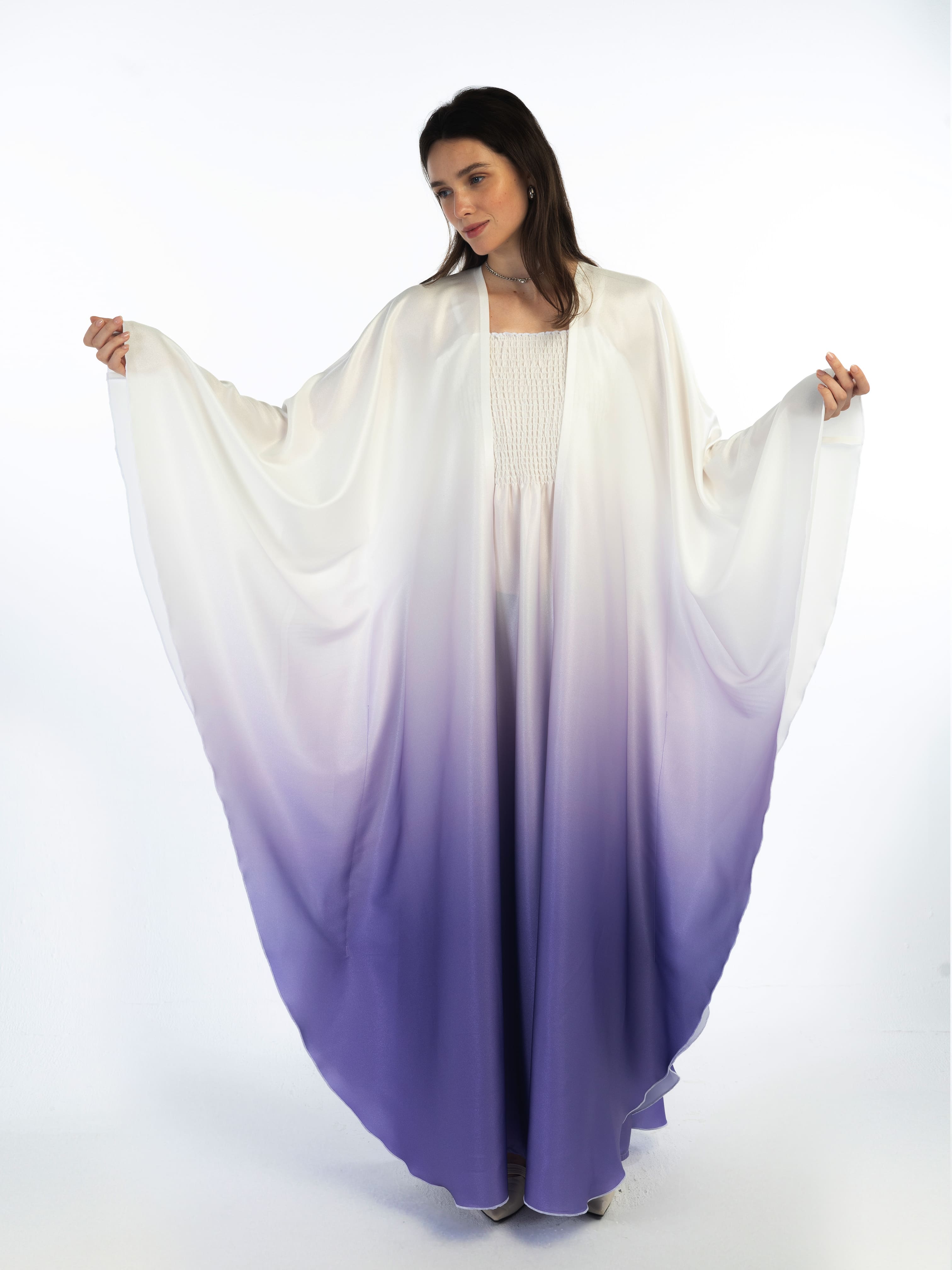 Nora - Lavender Abaya Telal Femina 