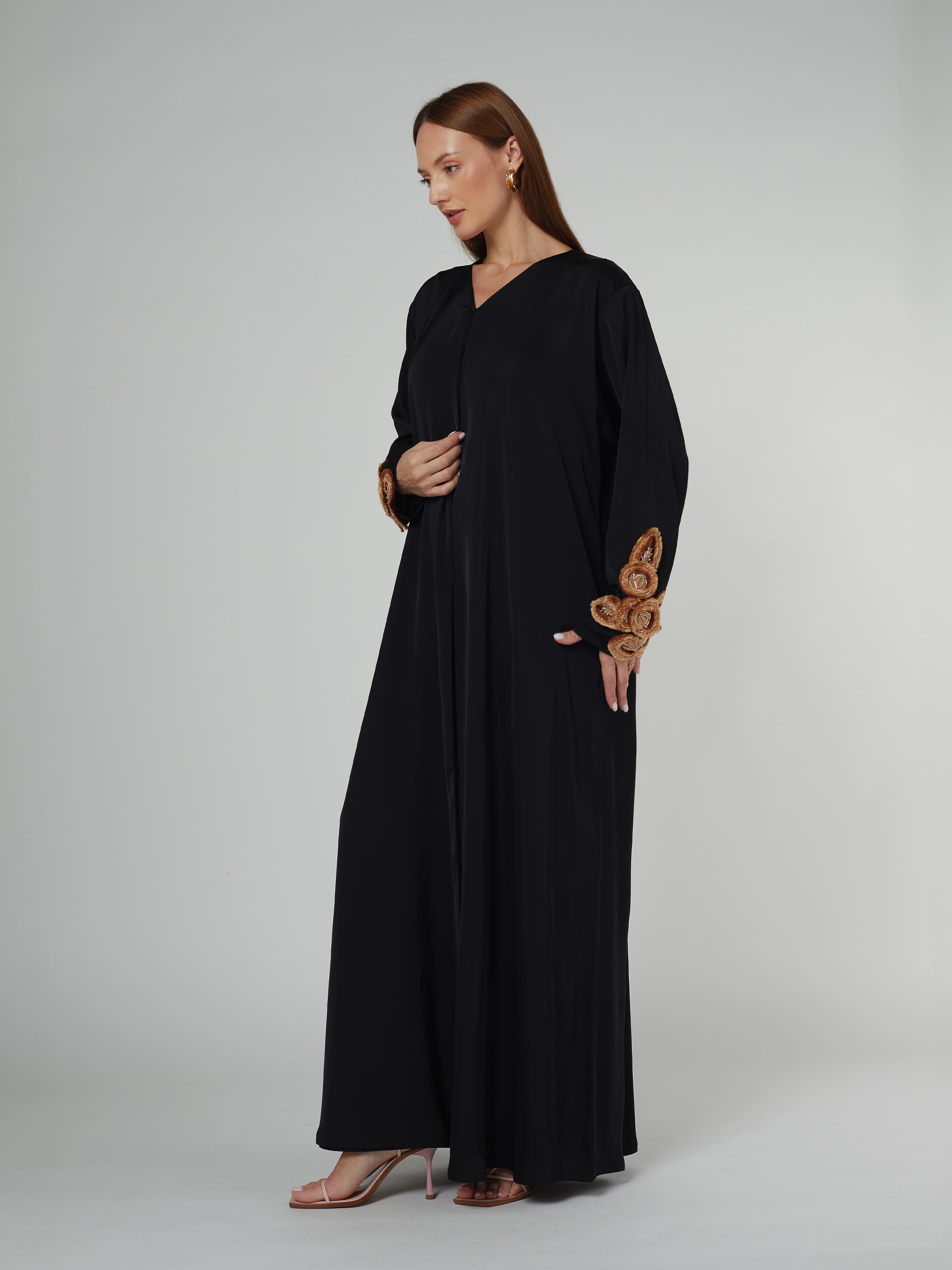 Bloomed Sleeve Abaya Abaya Telal Femina 